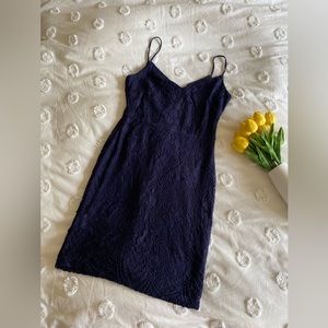Navy blue lace cocktail dress by Guess, size 4